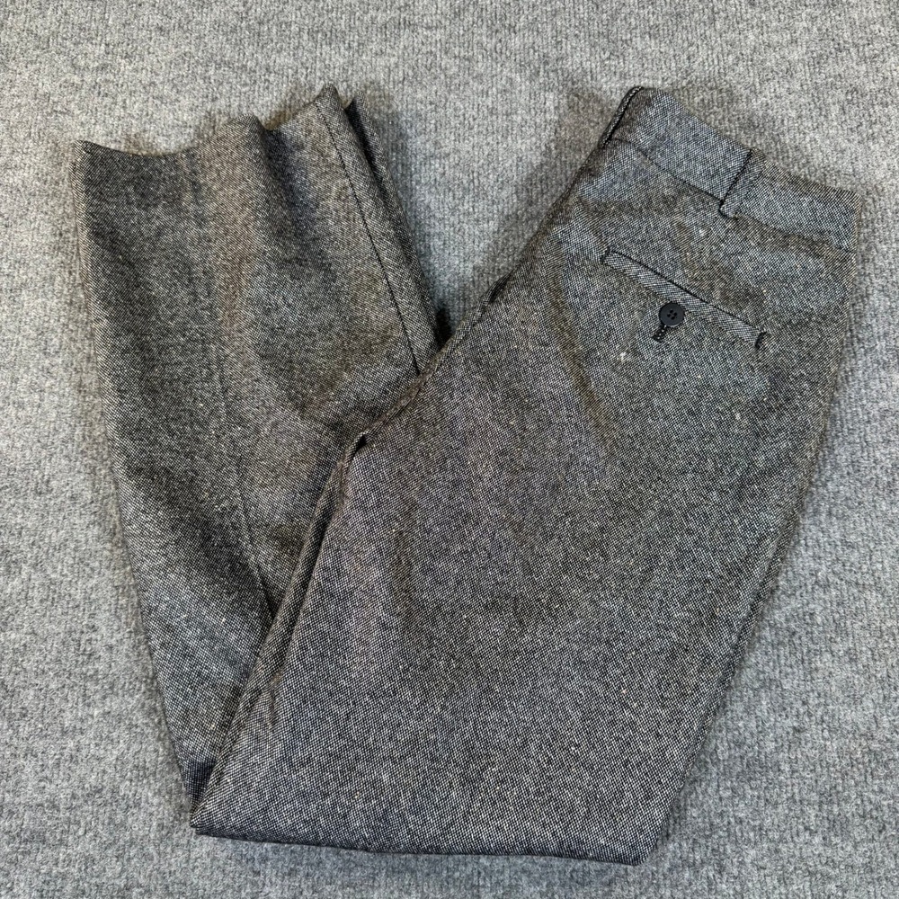 Talbots Petites Curvy Gray Tweed Wool Blend Wide Leg‎ Dress Pants 6P NWT #3187